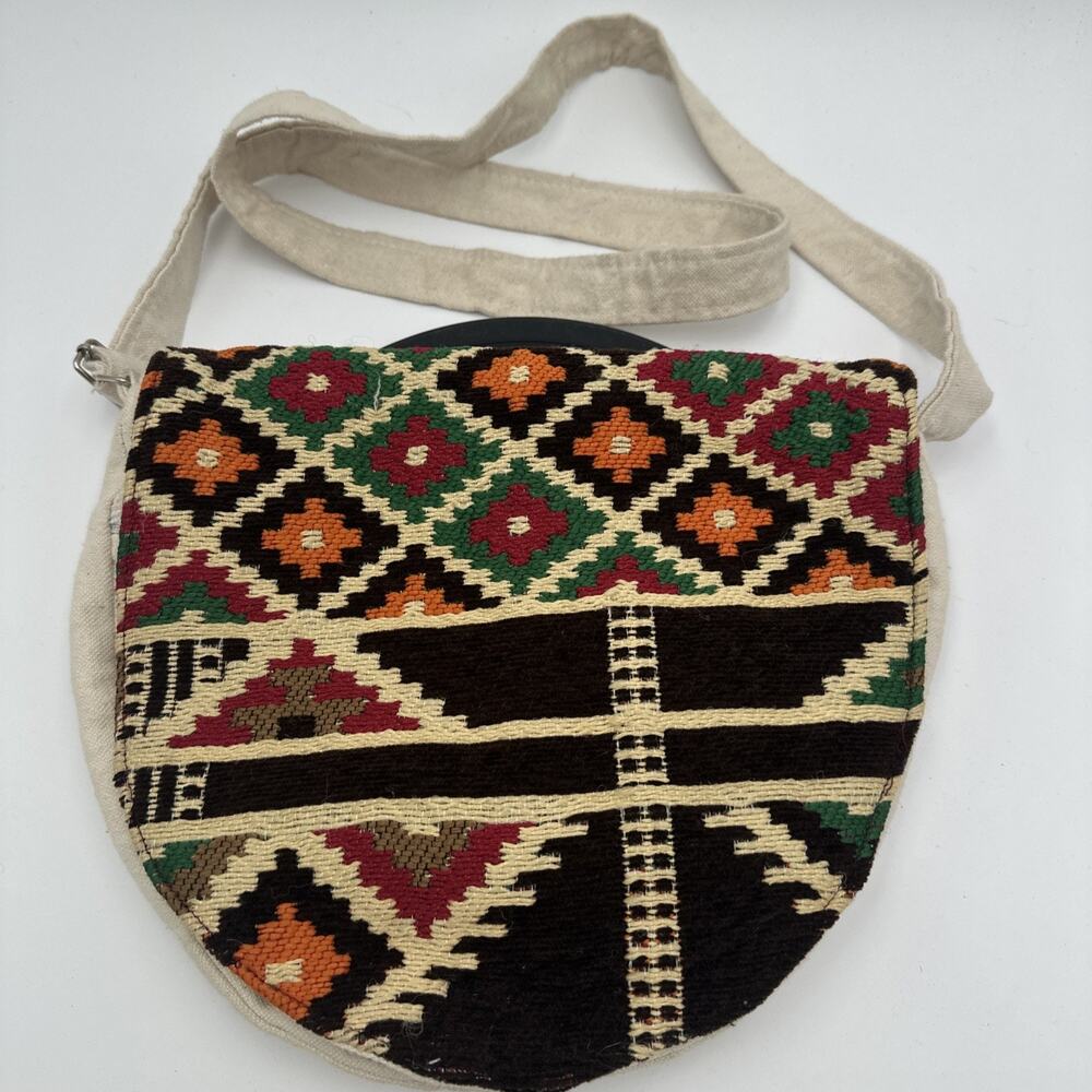 Vintage Southwestern Crossbody Shoulder Bag 90s